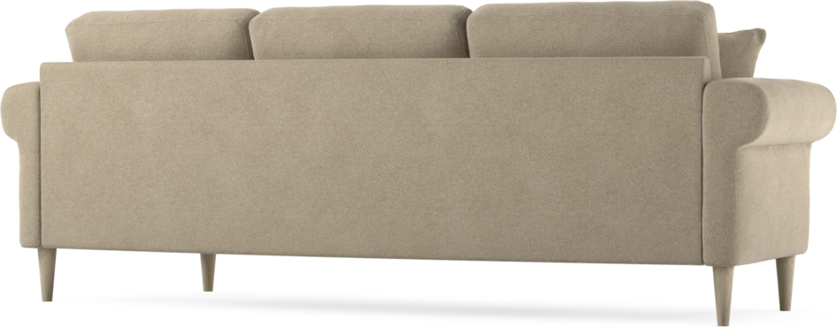 Eden - 3-sits soffa svängd - Beige