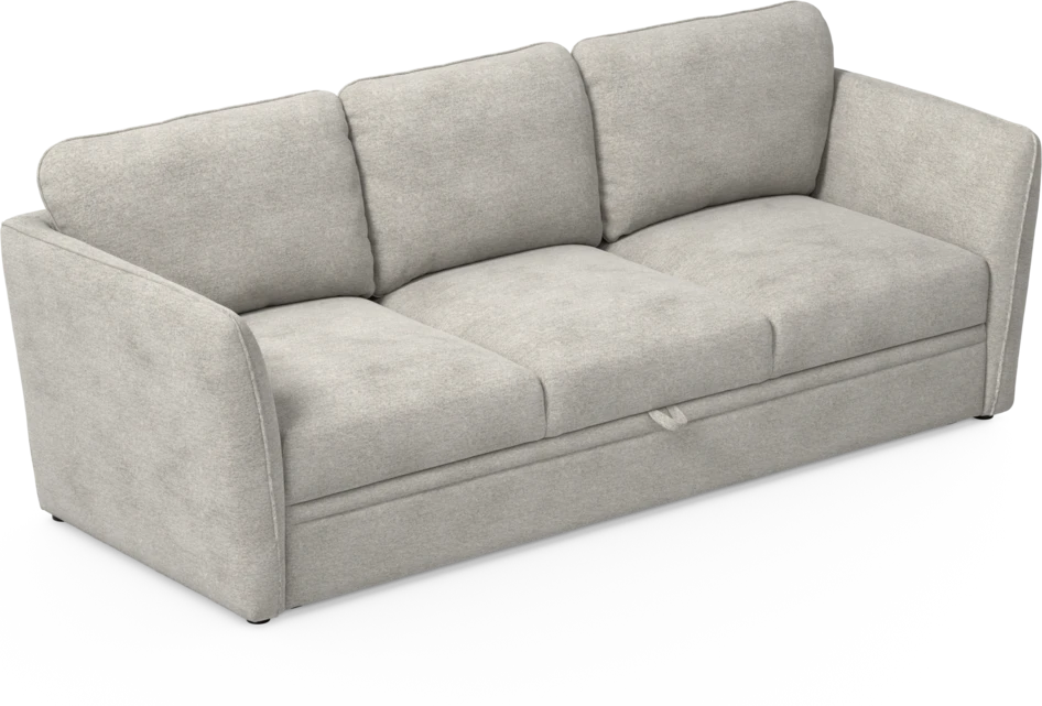 Öland - Bäddsoffa 3-sits, längsbäddad - Grå