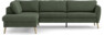 County - 2,5-sits soffa med divan vänster - Grön