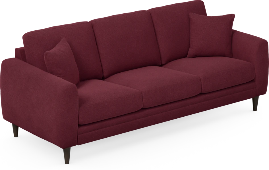 Eden - 3-sits soffa - Röd