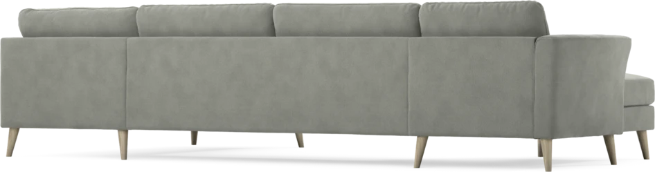 Bridge - 3-sits soffa med schäslong vänster och divan höger - Grå