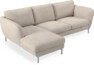 Madison Lux - 2-sits soffa med schäslong vänster - Vit