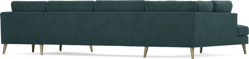 Bridge - 3-sits soffa med divan vänster och schäslong höger - Blå