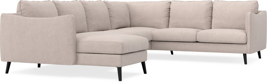 Madison - Hörnsoffa med schäslong vänster - Beige