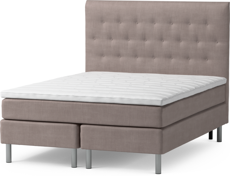 Roma Family - Kontinentalsäng, dubbelsäng med bäddmadrass och sänggavel pikerad, B 160-180