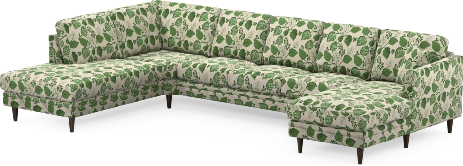 Eden - 3-sits soffa med divan vänster och schäslong höger - Flerfärgad
