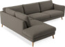 Madison - 3-sits soffa med divan vänster - Brun
