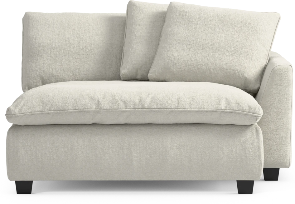 Bellora - Schäslong XL med armstöd höger - Vit