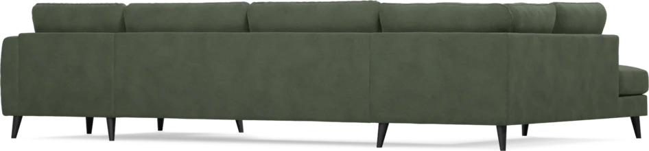 Bridge - 3-sits soffa med divan vänster och schäslong höger - Grön