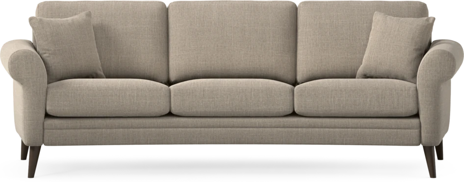 Eden - 3-sits soffa svängd - Beige
