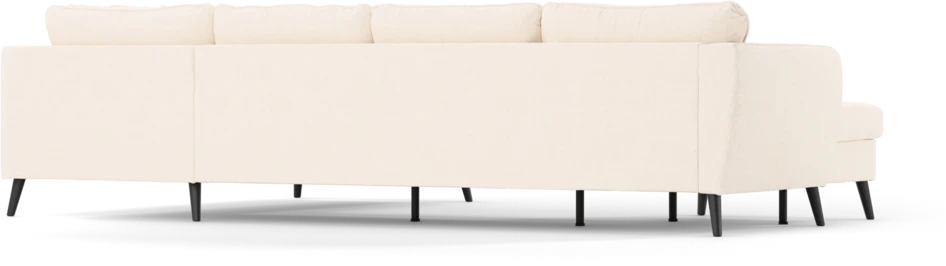 County - 3-sits soffa med schäslong vänster och divan höger - Vit