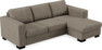 Nevada - 3-sits soffa med flyttbar schäslong - Brun