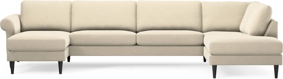 Bridge - 3-sits soffa med schäslong vänster och divan höger - Beige