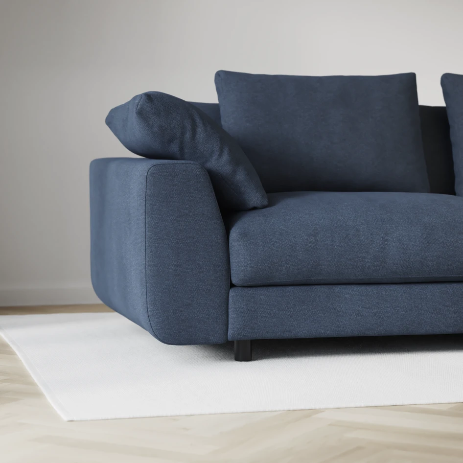 Amie - 4-sits soffa - Blå
