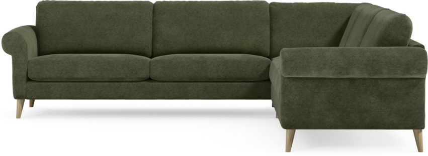 Bridge - Hörnsoffa, 3+3-sits - Grön