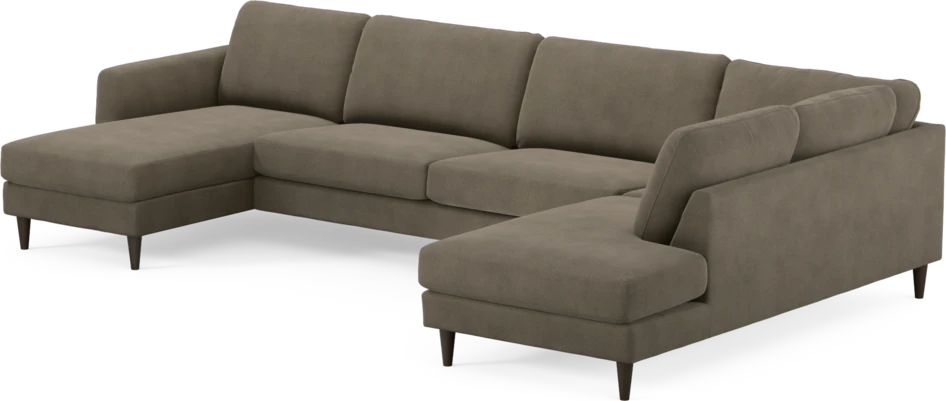 Bridge - 3-sits soffa med schäslong vänster och divan höger - Beige
