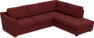 Friday - 2,5-sits soffa med divan höger - Rosa