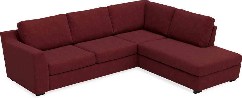 Friday - 2,5-sits soffa med divan höger - Rosa