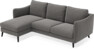 Madison Lux - 2-sits soffa med schäslong vänster - Brun