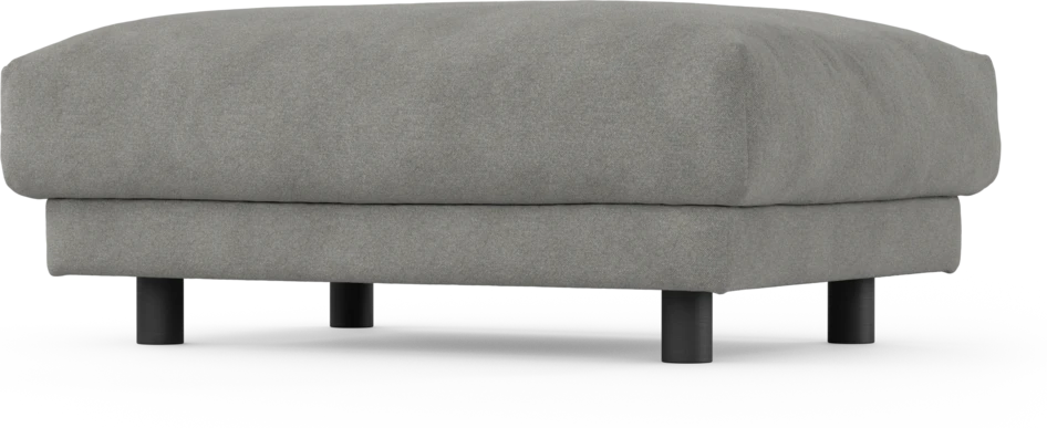 Cherrie - Fotpall 100, fast klädsel - Grå
