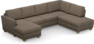 Friday - 3-sits soffa med schäslong vänster och divan höger - Brun