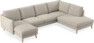Madison Lux - 2-sits soffa med schäslong vänster och divan höger - Beige