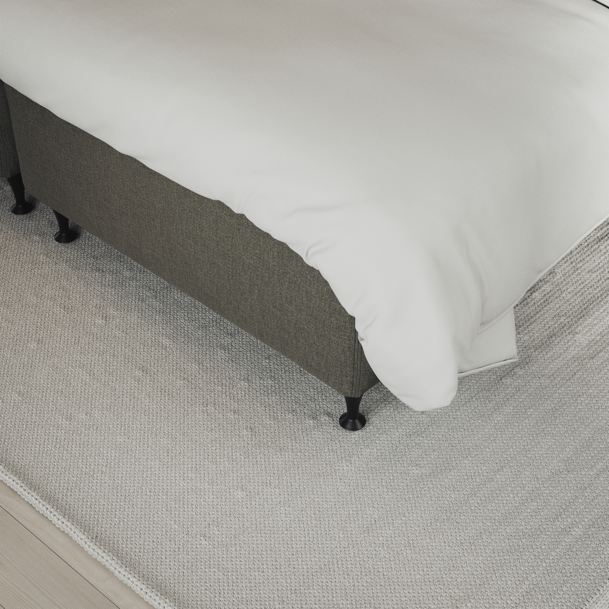 Delux Exclusive - Kontinentalsäng, enkelsäng 120 cm med bäddmadrass och sängben - inspiration