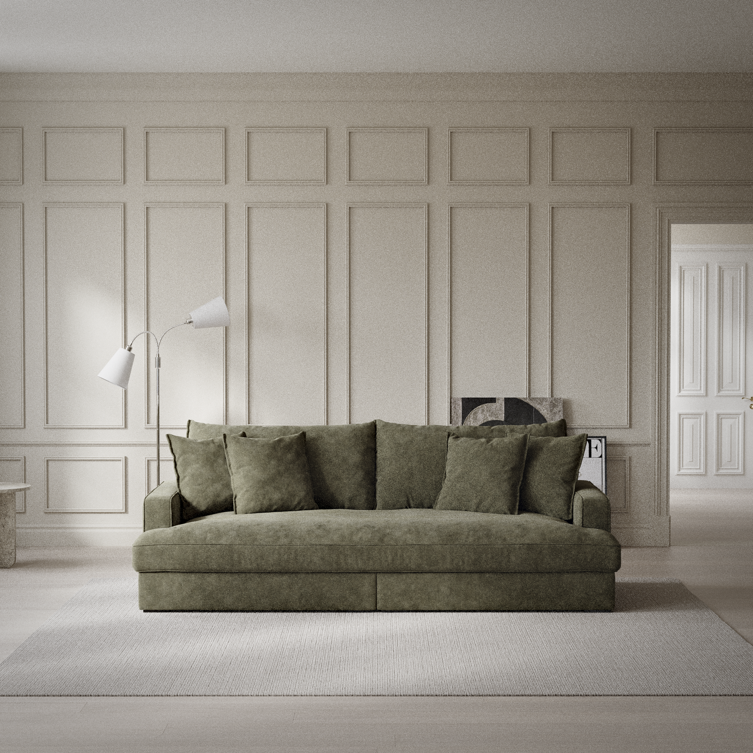 Rossi - 3-sits soffa, hel dyna - inspiration