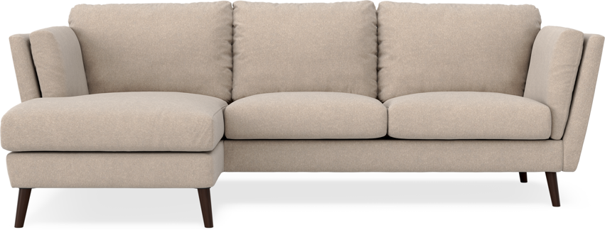 Madison - 2-sits soffa med schäslong vänster - Beige