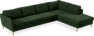 County - 3-sits soffa med divan höger - Grön