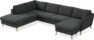 County - 3-sits soffa med divan vänster och schäslong höger - Grå