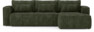 Ide - Bäddsoffa 3-sits med schäslong höger - Grön