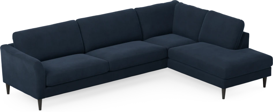 Bridge - 4-sits soffa med divan höger - Blå