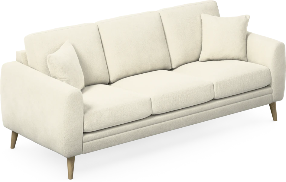 Eden - 3-sits soffa - Vit