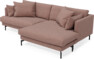 Harper - 4-sits med schäslong XL höger - Rosa
