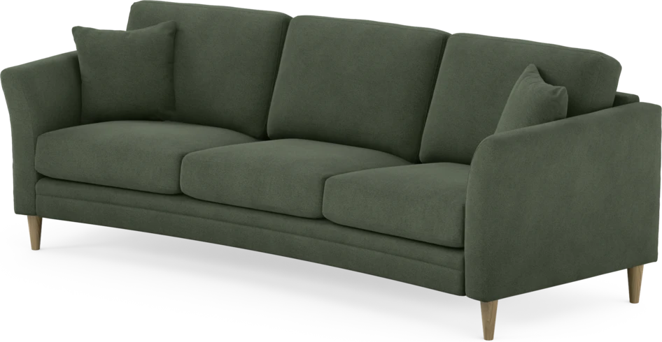 Eden - 3-sits soffa svängd - Grön