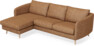 Madison Lux - 2-sits soffa med schäslong vänster - Orange