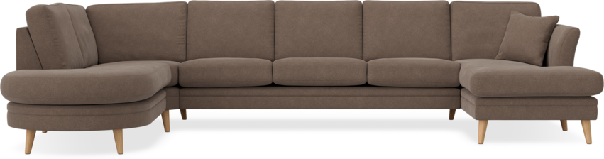 Eden - 3-sits soffa med divan vänster och schäslong höger - Beige