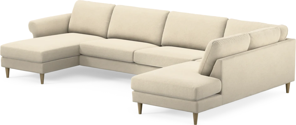 Bridge - 3-sits soffa med schäslong vänster och divan höger - Beige