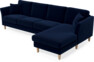 Eden - 3-sits soffa med schäslong - Blå