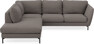 Madison - 2-sits soffa med divan vänster - Brun