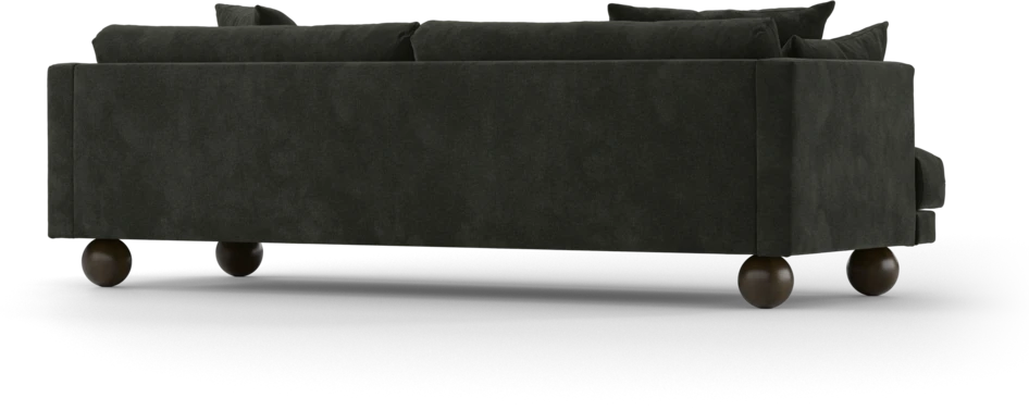 Harper - 4-sits soffa - Svart