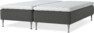 Delux Sense - Ramsäng, dubbelsäng med bäddmadrass - Grå