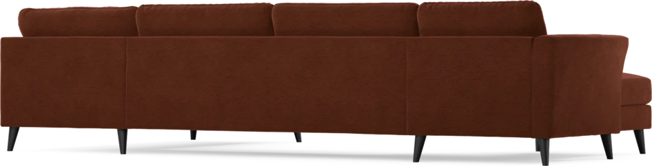 Bridge - 3-sits soffa med schäslong vänster och divan höger - Orange