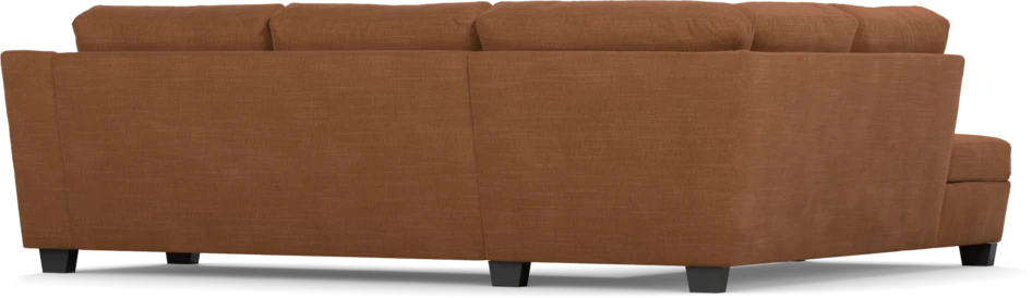 Friday - 2,5-sits soffa med divan vänster - Orange