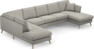 Eden - 3-sits soffa med divan vänster och schäslong höger - Grå