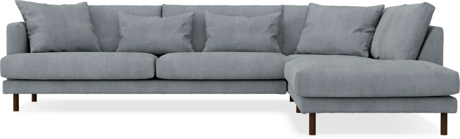 Harper - 3-sits soffa med divan höger - Grå