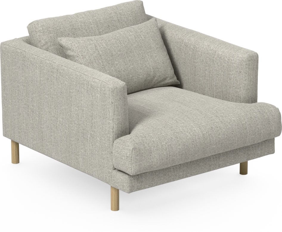 Harper - Fåtölj, 75 cm - Vit