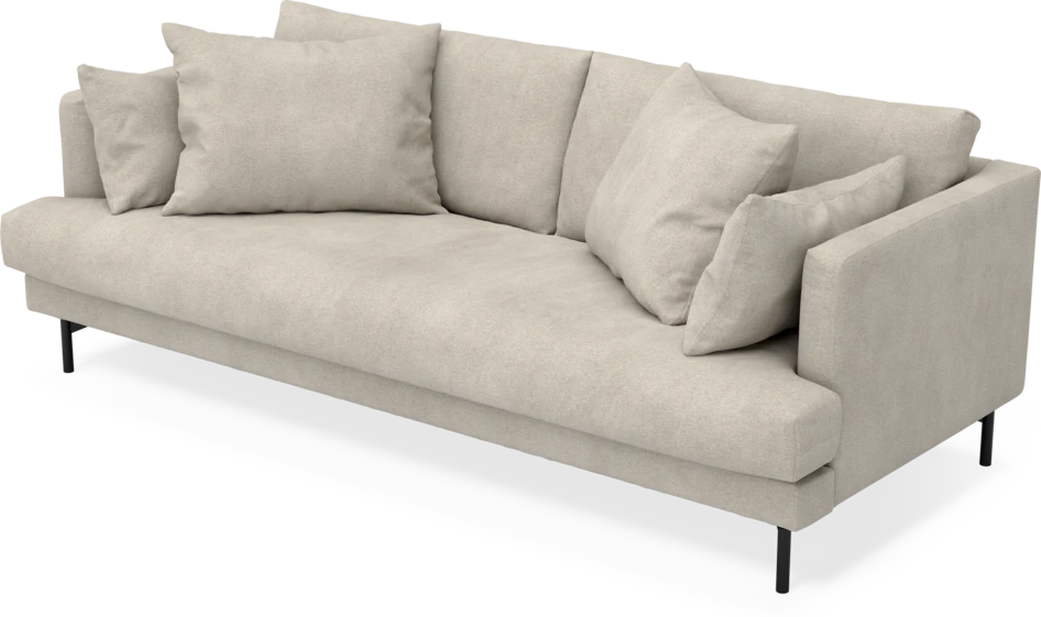 Harper - 3-sits soffa, hel dyna - Beige