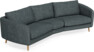 Madison - 3-sits soffa svängd, 90 cm - Grå